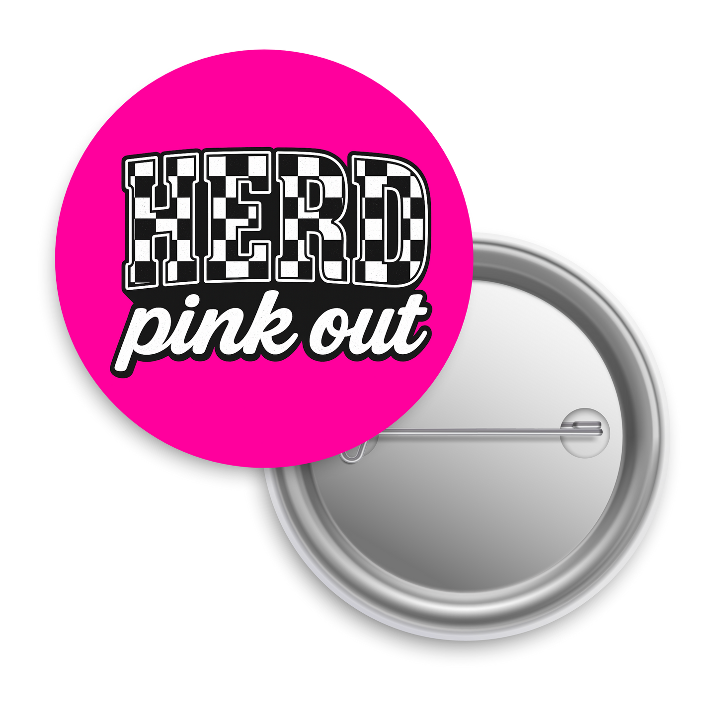 Herd Pink Out- Button