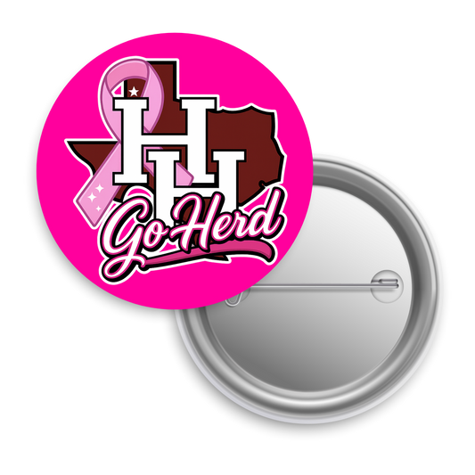 Hereford Pink Out- Button